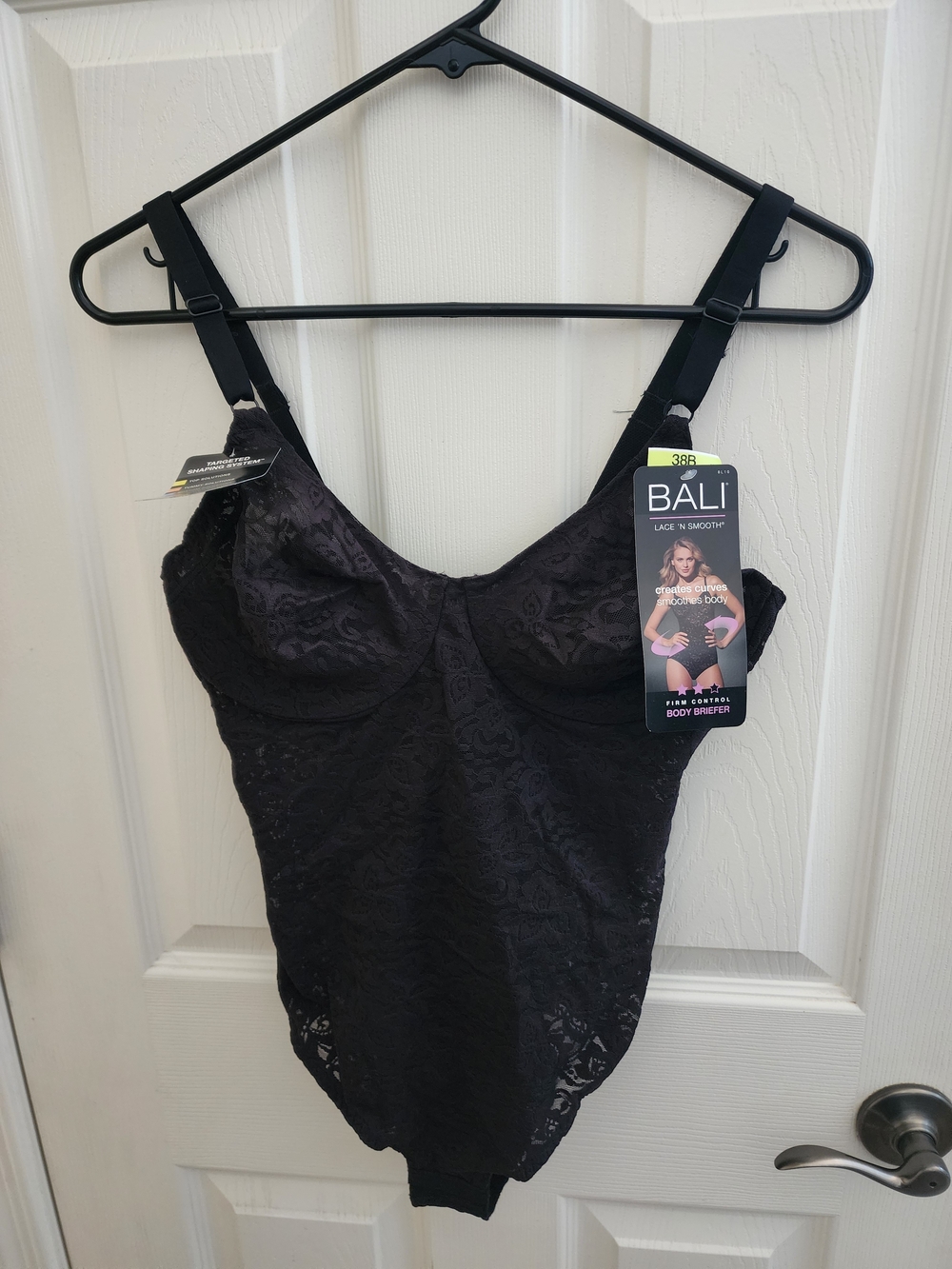 Bali Black Lace Smoothing Body Briefer